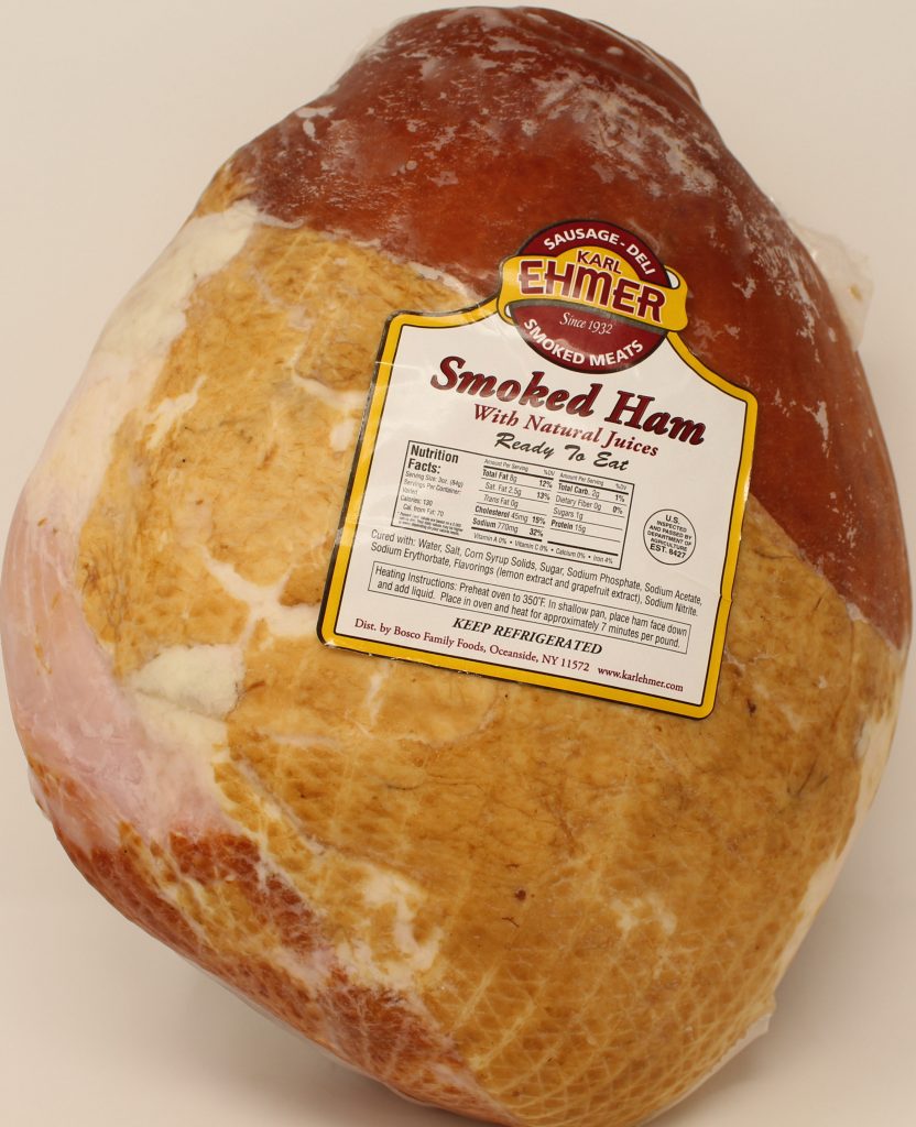Smoked Bone In Ham Whole- 26-27 lbs
