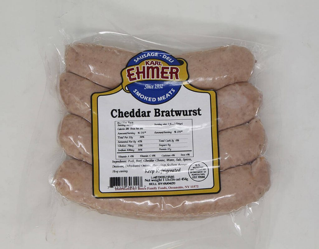 Cheddar Bratwurst From Karl Ehmer