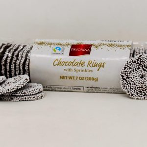 Favorina Chocolate Rings with Sprinkles