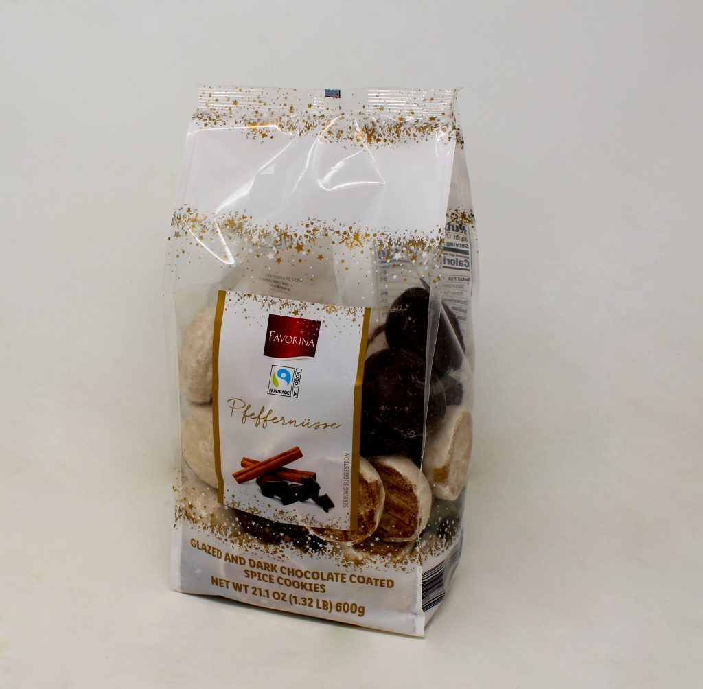 Favorina Pfeffernusse Glazed and Dark Chocolate Covered