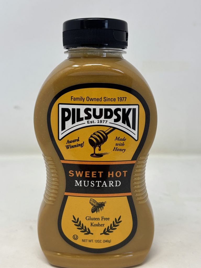 Pilsudski Sweet Hot Mustard w/ Honey – Gourmet 12 oz